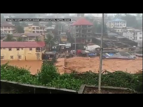 شاهد مئات القتلى والجرحى جراء الفيضانات في سيراليون