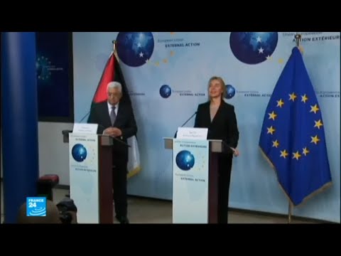 شاهد الرئيس عباس في بروكسل للبحث عن دعم أوروبي