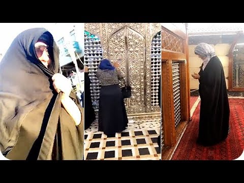 شذى حسون تزور ضريح الشيخ عبد القادر الجيلاني