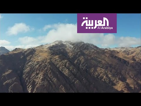 شاهدجبل اللوز عنوان عشاق الثلوج في السعودية