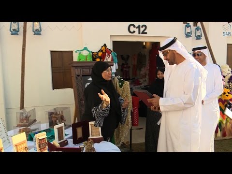 شاهد ولي عهد أبوظبي يتفقد مهرجان زايد التراثي