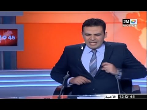 شاهد صعقة كهربائية على الهواء مباشرة للصحافي جاد أبردان