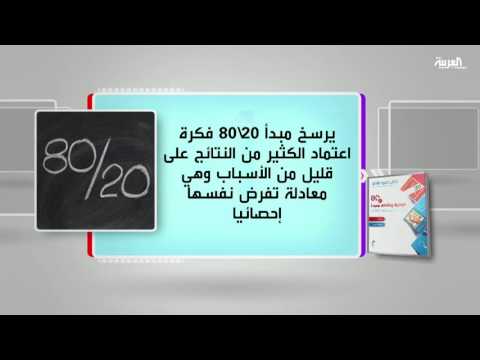 بالفيديو برنامج كل يوم كتاب يستعرض الإدارة والأداء بمبدأ 8020