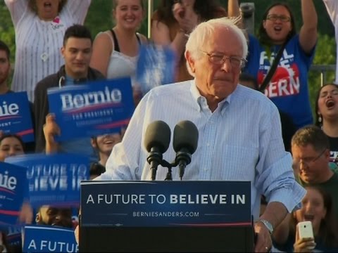 sanders to dc supporters were still standing