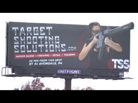 gun stores controversial billboard