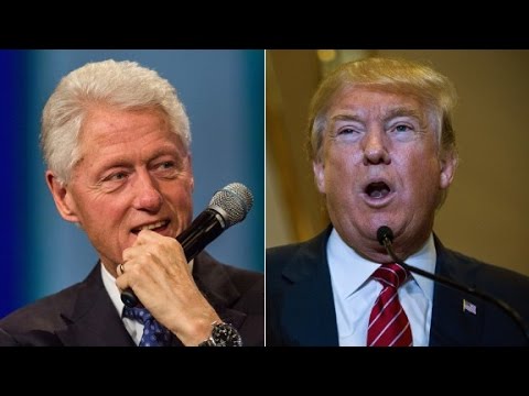 trump takes on bill clinton