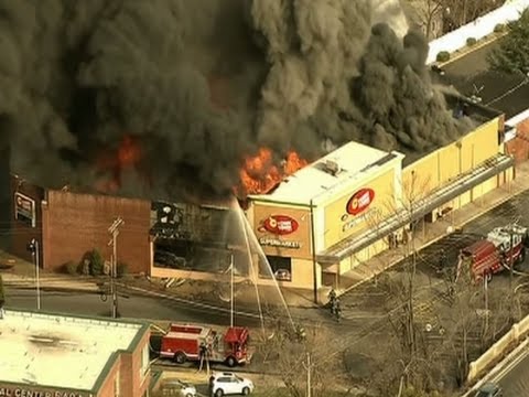 large fire at new jersey supermarket