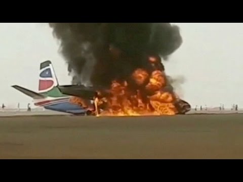 escape from burning plane