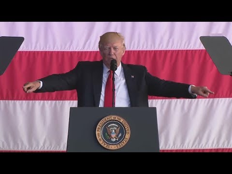 president trump speech to us military at naval air station