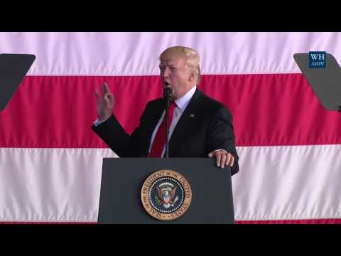 president trump gives remarks to united states military personnel