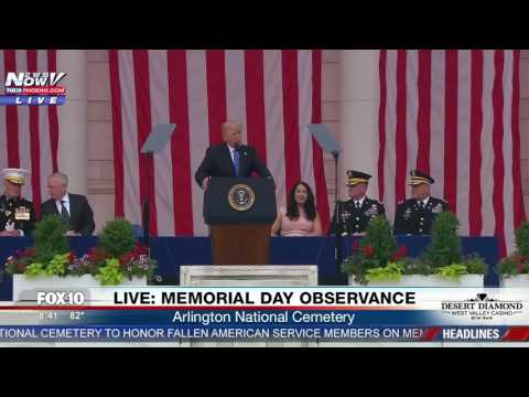 president trump memorial day observance