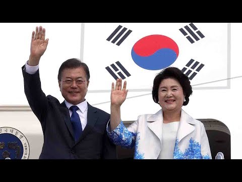 skorean president moon arrives in washington