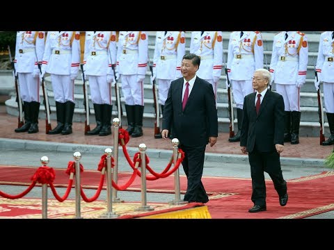 vietnam holds welcoming ceremony for chinese president