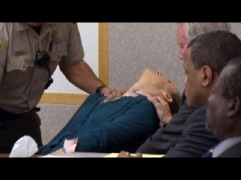 defendant faints in court