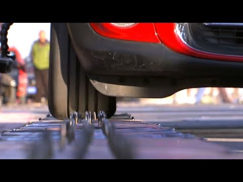 chinese driver sets guinness record for fastest slalom with flat tire