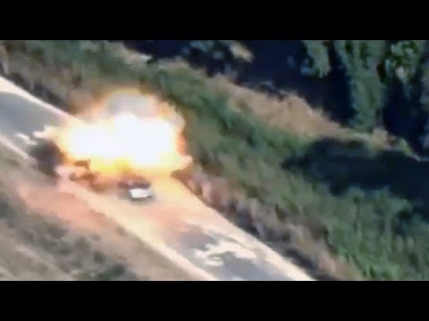 syrian militants hit unarmed van with tow missile