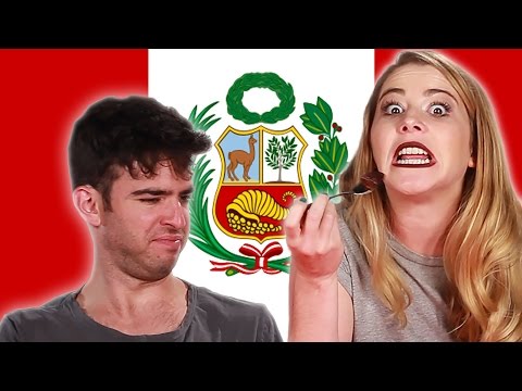 americans try peruvian food