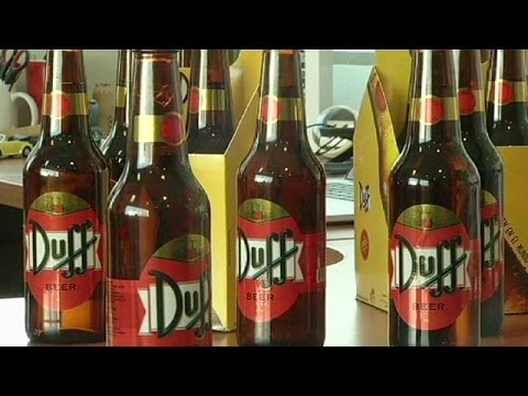 duff beer of simpsons fame on sale