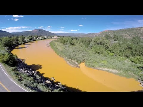 orange animas river in colorado after epa spills gallons