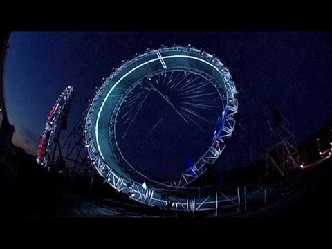 jaguar car sets record for tallest loop the loop