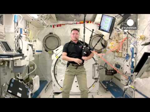 first bagpipes ever played in space