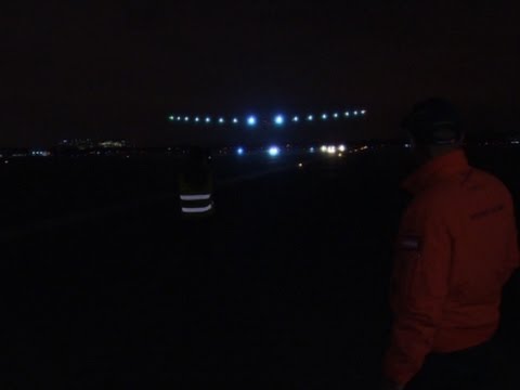 solar plane begins us journey