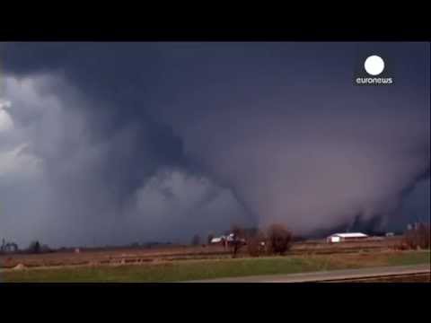 scary closeup footage of giant tornado illinois