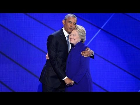 obama hits campaign trail as clinton recovers