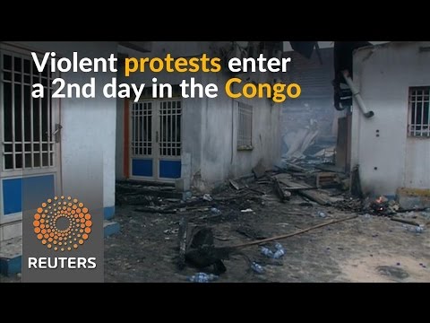 opposition hq burnt down as congo protests intensify