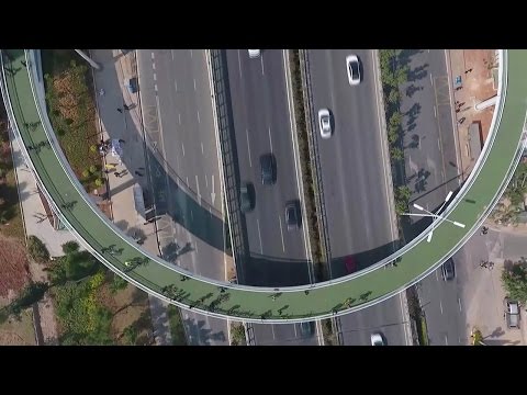 world longest cycling skyway opens