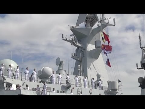 chinese naval escort fleet arrives