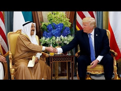 donald trump met with leaders of gulf countries discussing