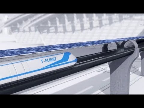 hyperloop traveling at 1000 kmh