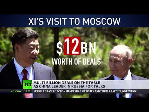 deals on the table as china leader in moscow for talks