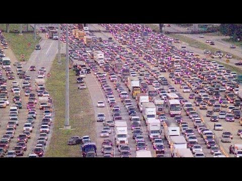 rush to escape florida chaos hurricane irma traffic