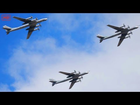 russia sends strategic bombers around korean