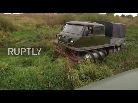 this restored soviet screwpropelled vehicle