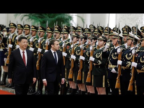 xi holds welcome ceremony for french president
