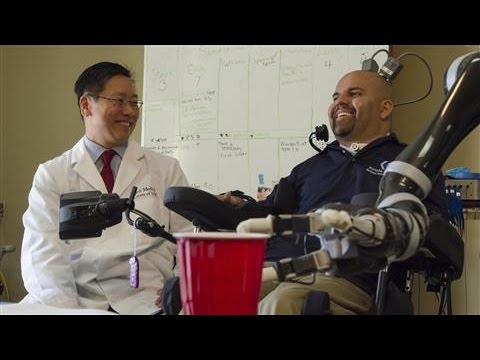 brain implant allows paralysed man to take drink