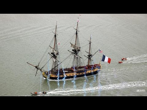 heros welcome for french replica ship hermione