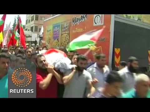 funeral held for palestinian shot dead