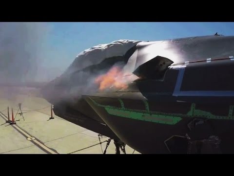 f35 fighter jets machine gun test