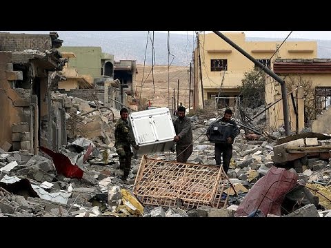 the iraqi town show scenes of total devastation