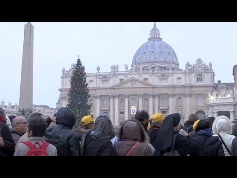 pilgrims walk long distances to the vatican